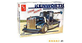 Kenworth Tyrone Malone custom drag truck model kit box art for AMC Model Co AMC1157