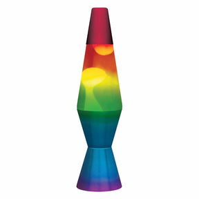 Rainbow lava lamp with a vibrant, colorful glow for Schylling 19820601US