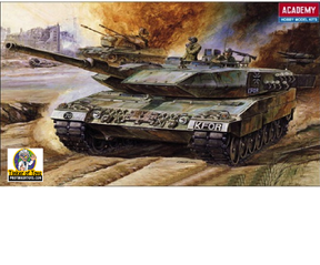 Leopard II tank model in action, ready for assembly for ACD Model 27731