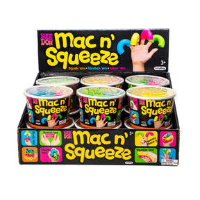 Toy box set with colorful, squishy play dough containers for hands for Schylling MNSQ