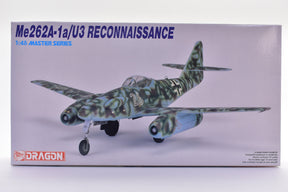 Scale model kit box art featuring a Me262 reconnaissance aircraft for Dragon DML Model Co 5535