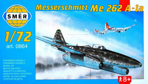 Me 262 A-1a model kit box art showing the jet aircraft for SMER