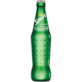 Green glass bottle of Sprite soda for Coca-Cola 04782