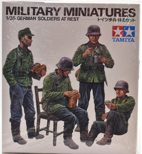 Military Miniatures German Soldiers At Rest 1:35 Scale | 3629 | Tamiya Models