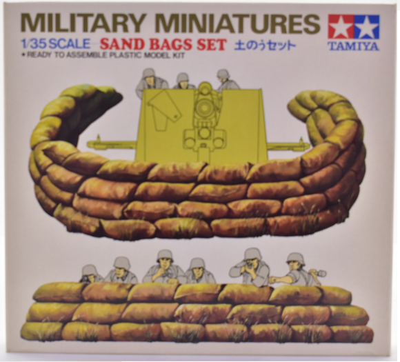 Military Miniatures Sand Bags Set 1:35 Scale | MM125 | Tamiya Models