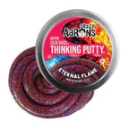 Red and blue thinking putty in a metal tin for Crazy Aaron's EF003