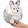 Fluffy, stuffed husky toy held in a hand for Squishable SQU-113334