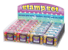 Assortment of mini decorative stamp sets for cards and notes for U.S. Toy Co 2213