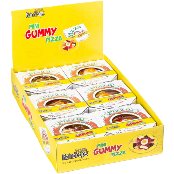 Pizza Mini Gummy Pizza Raindrops |12200 | Nassau Candy-Mountain Sweet-[variant_title]-ProTinkerToys