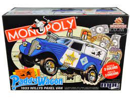 Monopoly Paddy Wagon 1933 Willys Panel Van1/25 Scale   | MPC924 | MPC Model Kit