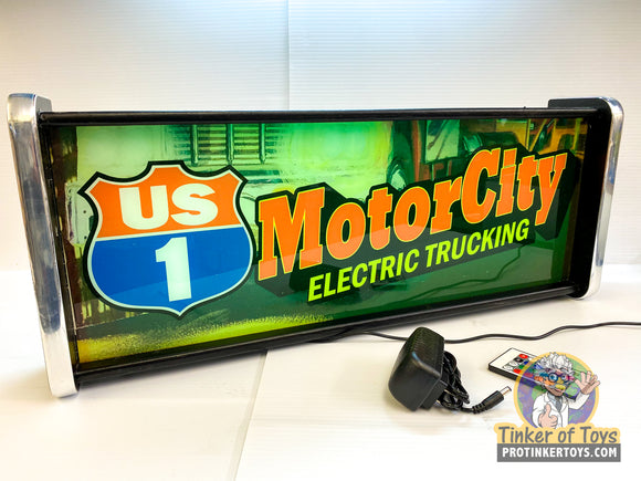 Motor City Electric Trucking US1 | Light Up Display Sign