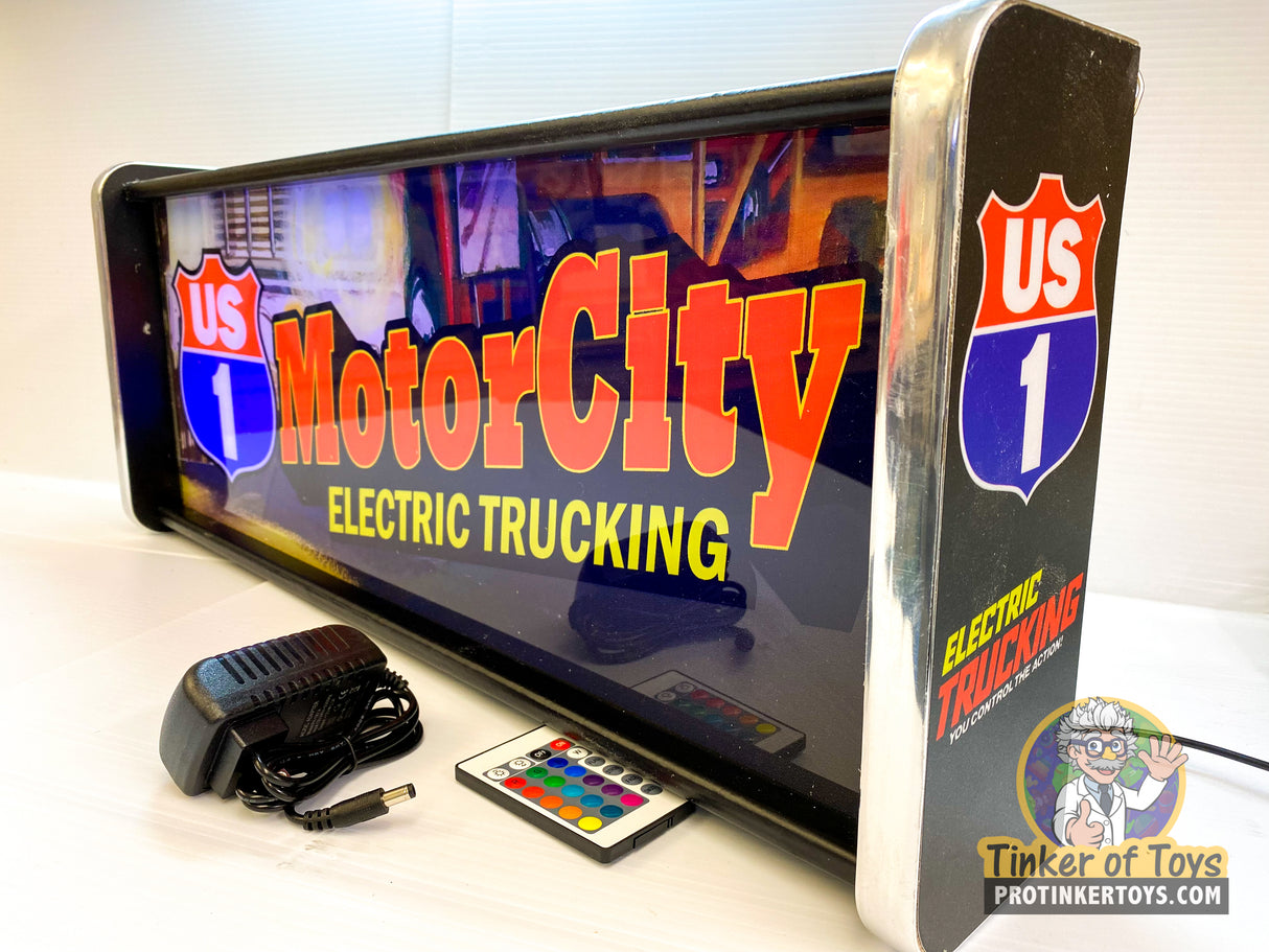 Motor City Electric Trucking US1 | Light Up Display Sign
