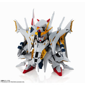 White and gold Gundam model kit, MS Unit Penelope, standing pose for Bandai 61479