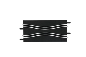 Two horizontal, wavy lines on a black rectangular panel for Carrera 20061610
