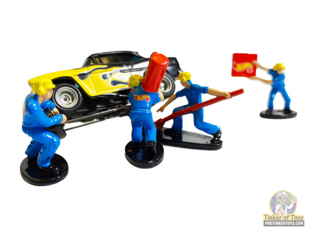 NASCAR 4 Person Pit Crew | PITCREW4PER | Tyco HO-American Line-K-Hot Wheels-ProTinkerToys