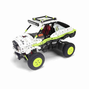 White and green offroad robot truck built with VEX components for HexBug 406-4557, package view, product view 1