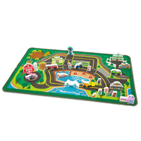 Activity rug featuring Paw Patrol characters and Adventure Bay play scene for Melissa and Doug 33273