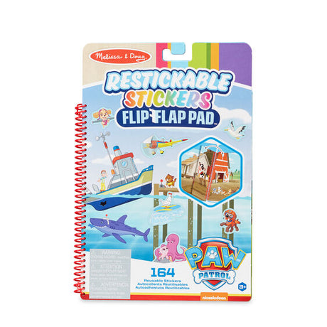 Paw Patrol Restickable Stickers Flip-Flap Pad – Adventure Bay | 33254 | Melissa & Doug-Melissa & Doug-[variant_title]-ProTinkerToys