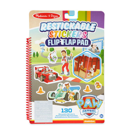 Paw Patrol Restickable Stickers Flip-Flap Pad - Classic Missions | 33253 | Melissa & Doug-Melissa & Doug-[variant_title]-ProTinkerToys