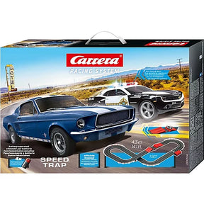 Racing set with two cars and speed trap track pieces for fun for Carrera Go 20063504