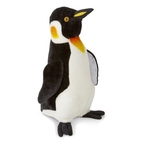 Plush toy penguin with black, white, and yellow accents for Melissa and Doug 2122
