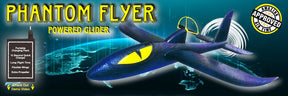 Blue powered glider flying over a glowing world map for Spin Copter PPL003