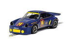 Blue Porsche 911 3.0 RSR race car model from 1974 for Scalextric C4241