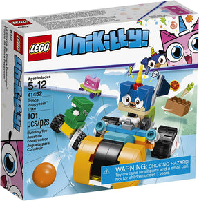 LEGO Unikitty! Prince Puppycorn Trike building set box art for 41452