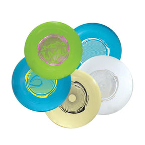 Assortment of colored flying discs for throwing for Schylling 81110