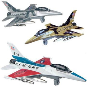 Collection of die-cast models of U.S. Air Force fighter jets for Toy Smith 8113