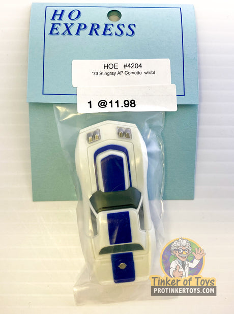 A/P Corvette | HOE | HO Express-American Line-K-White/Blue Stripe-ProTinkerToys