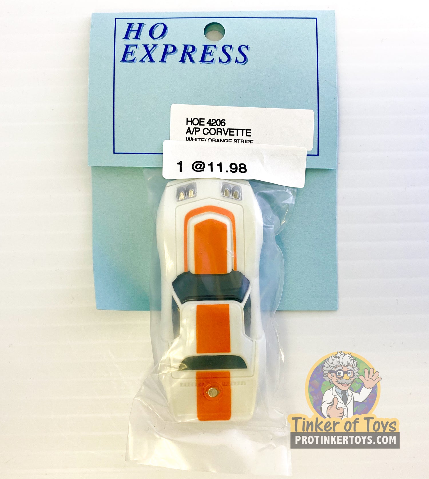 A/P Corvette | HOE | HO Express-American Line-K-White/Orange Stripe-ProTinkerToys