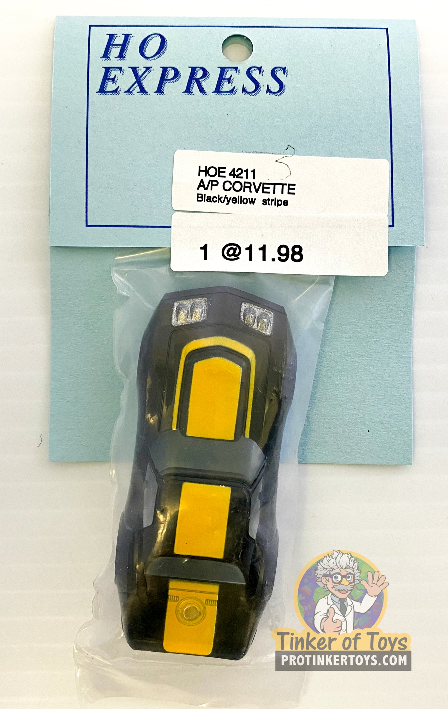 A/P Corvette | HOE | HO Express-American Line-K-Black/Yellow Stripe-ProTinkerToys