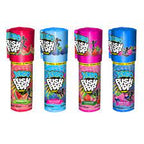 Five colorful candy dispensers lined up: red, blue, pink, blue, and pink for Tops Candy 534