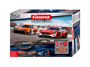 Race track layout set with cars and track pieces for racing for Carrera Digital 20030023