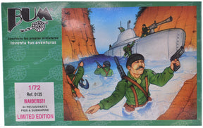 Raiders commando with submarine diorama set for Bum 0135