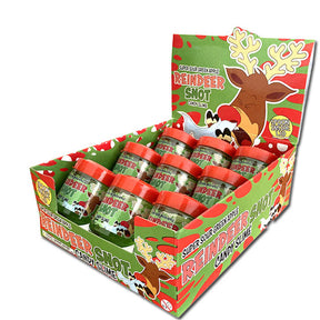 Box of green apple slime with reindeer graphics for Nassau Candy 47051