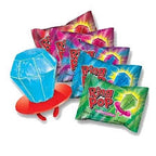 Assortment of Ring Pop candy in various colors and packaging for Tops Candy 2636