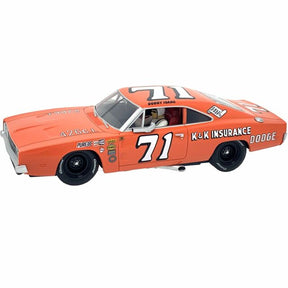 Orange slot car of a Dodge Charger with "71" racing number for Carrera 20027639