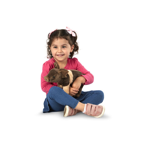 Saddleback Piglet - Plush | 30428 | Melissa & Doug – ProTinkerToys.com