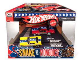 Hot Wheels car set featuring Plymouth models for play for Auto World SC2PK001