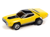 - Flamethrower - X-Traction - Release 33 | SC366 | Auto World-Auto World-#4 - 1971 Plymouth Road Runner - Yellow-ProTinkerToys