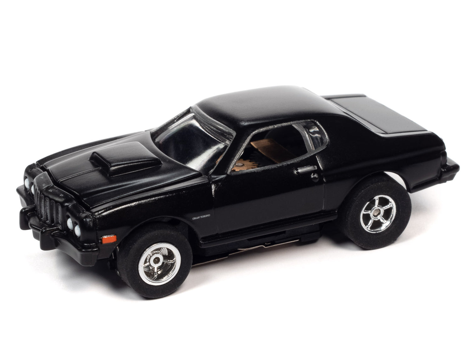 - X-Traction - Release 34 | SC368 | Auto World-Auto World-#3 - 1976 Ford Torino - Black-ProTinkerToys