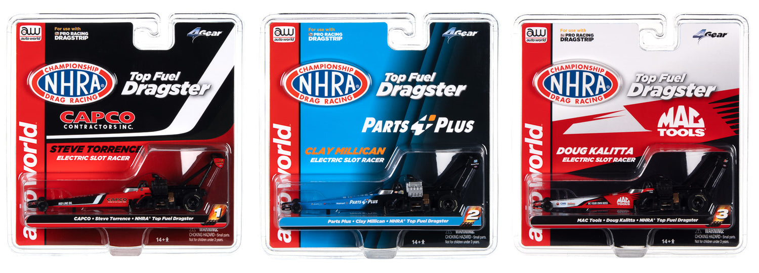 NHRA Top Fuel Dragsters - 4 Gear - Release 27 | SC370 | Auto World
