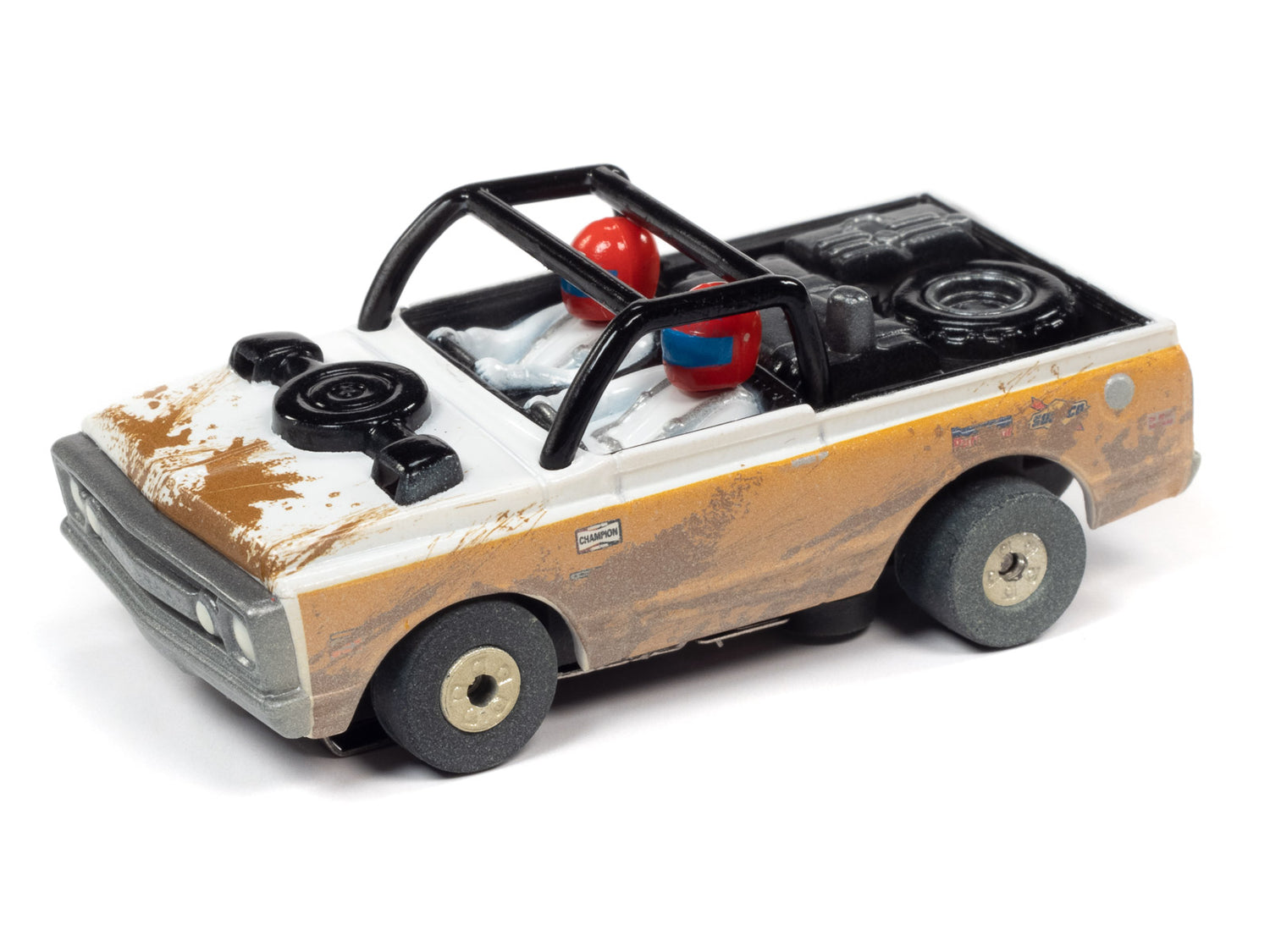 Off-Road - X-Traction - Thunderjet - Release 1 | SC375 |  Auto World-Auto World-1970 Chevrolet Baja Blazer - White / Tan-ProTinkerToys