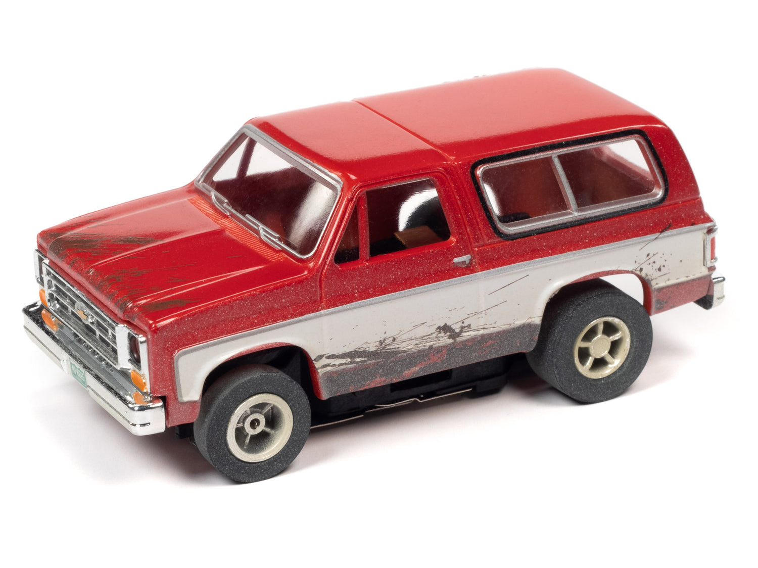Off-Road - X-Traction - Thunderjet - Release 1 | SC375 |  Auto World-Auto World-1977 Chevrolet Blazer *NEW TOOL* - Red / White-ProTinkerToys