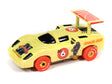Yellow toy car replica of the Thunderjet from Space Jam for Auto World SC386