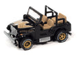 Black and gold slot car of a classic off-road vehicle for Auto World SC388