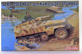 Model kit box art: German StuG III anti-tank gun in a muddy field setting for Dragon 6102