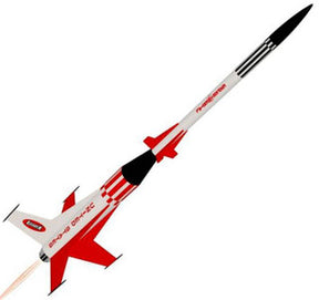 Model rocket kit, red and white, ready for launch for Semroc SEM-KV-33